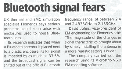 Press Cutting: Electronic Engineering Times - July 2002