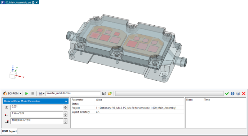 BCI-ROM Export from Simcenter FLOEFD